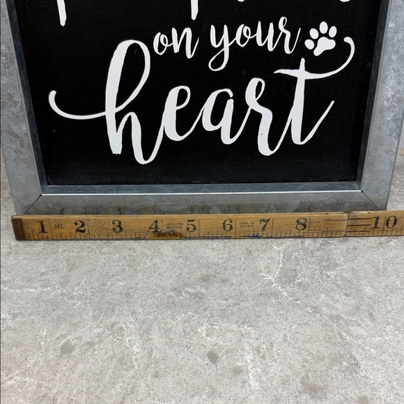Black and Silver Dog Quote Wall Art 10” x 10” - Picture 2 of 7